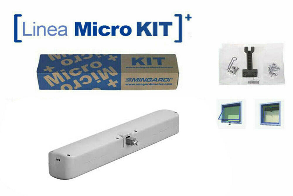 MINGARDI MICRO+ KIT 2700811 GRIGIO ATTUATORE A CATENA FINESTRE VASISTAS WASISTAS