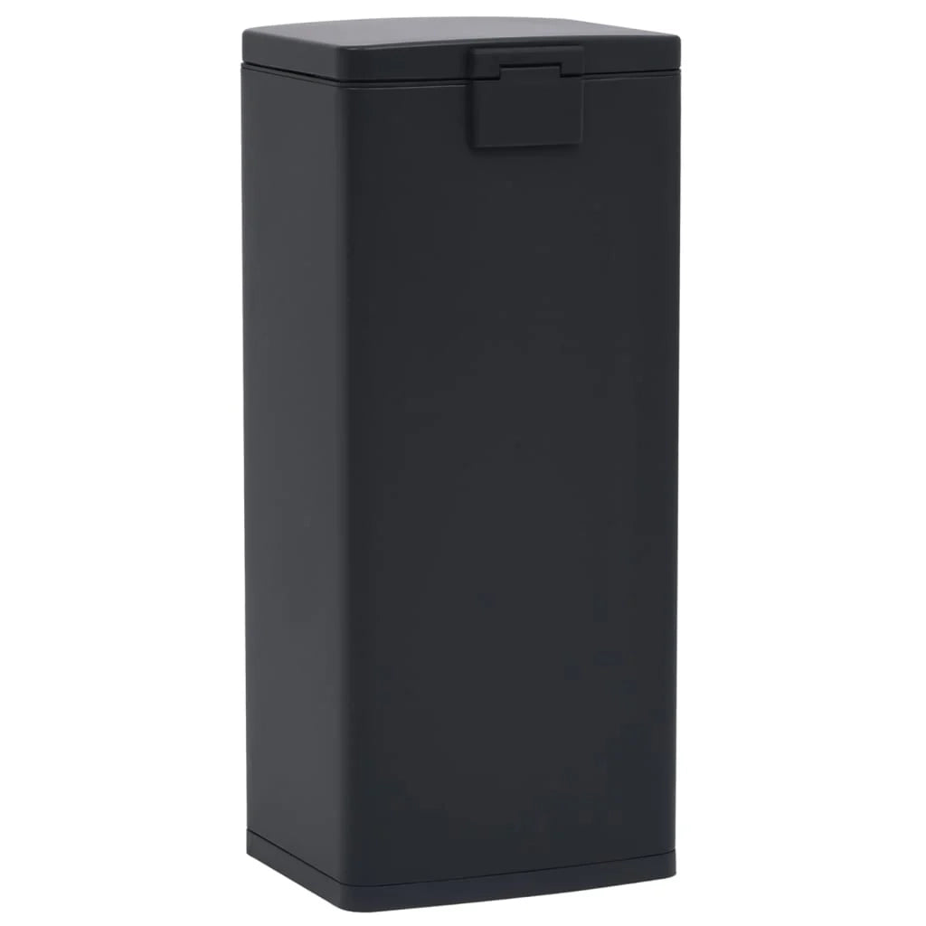 Pattumiera a pedale anti-impronta in acciaio inox da 30 litri nera 02_0006099