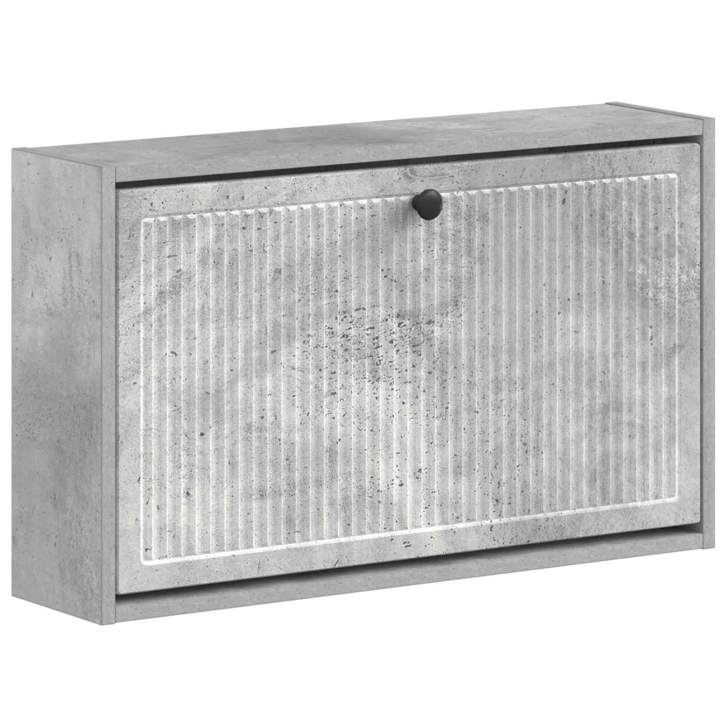 Mobiletto per Scarpe da Muro EDE 71 x 17 x 43 cm Grigio Cemento 895968