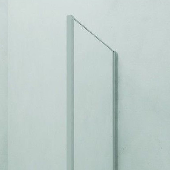 Parete fissa 87-89 cm vetro trasparente 6 mm, h. 1,95 da abbinare ad una porta - new plus