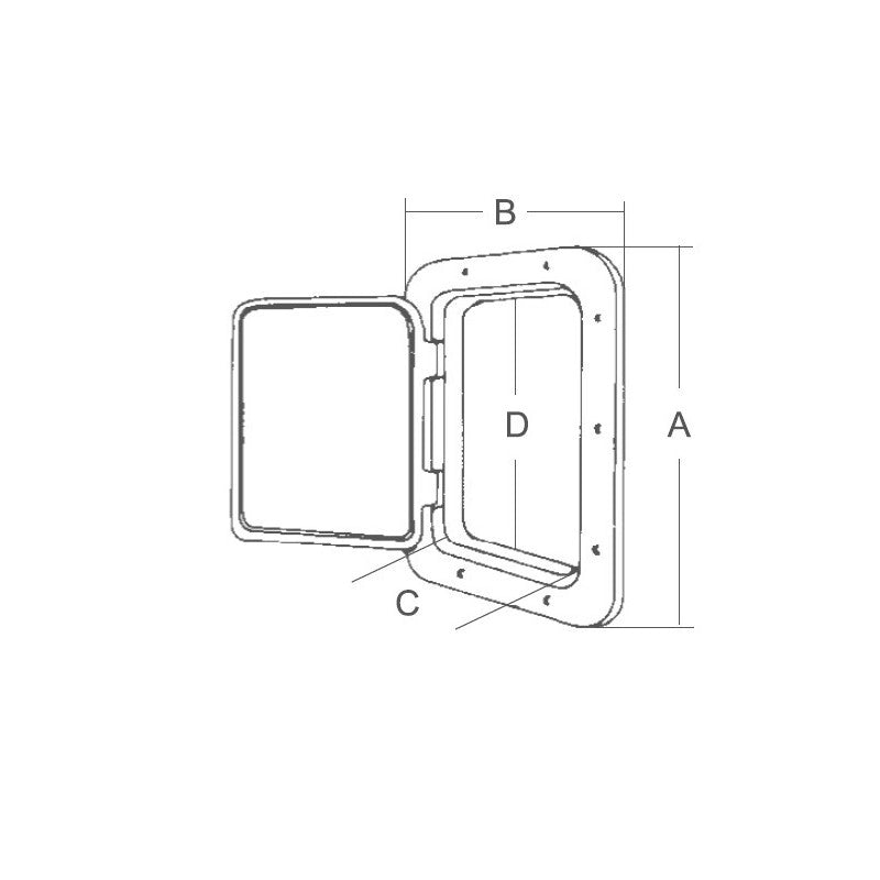SPORTELLO MM.370X275