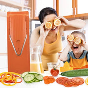Set Completo per Verdure V3 - 7 pezzi - Raspante per Verdure - Aspirapolvere a V - Contenitore di Raccolta - Fruttaio - Sostegni per Frutta - Set di Aspirapolvere per Cucina
