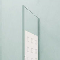 Parete fissa 67-69 cm vetro serigrafato 6 mm h. 1,95 da abbinare ad una porta - new plus