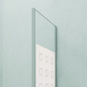 Parete fissa 67-69 cm vetro serigrafato 6 mm h. 1,95 da abbinare ad una porta - new plus