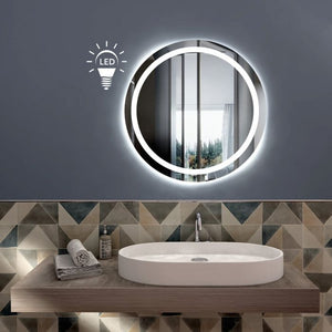 Specchio da Bagno Tondo diametro 60 cm Made Italy