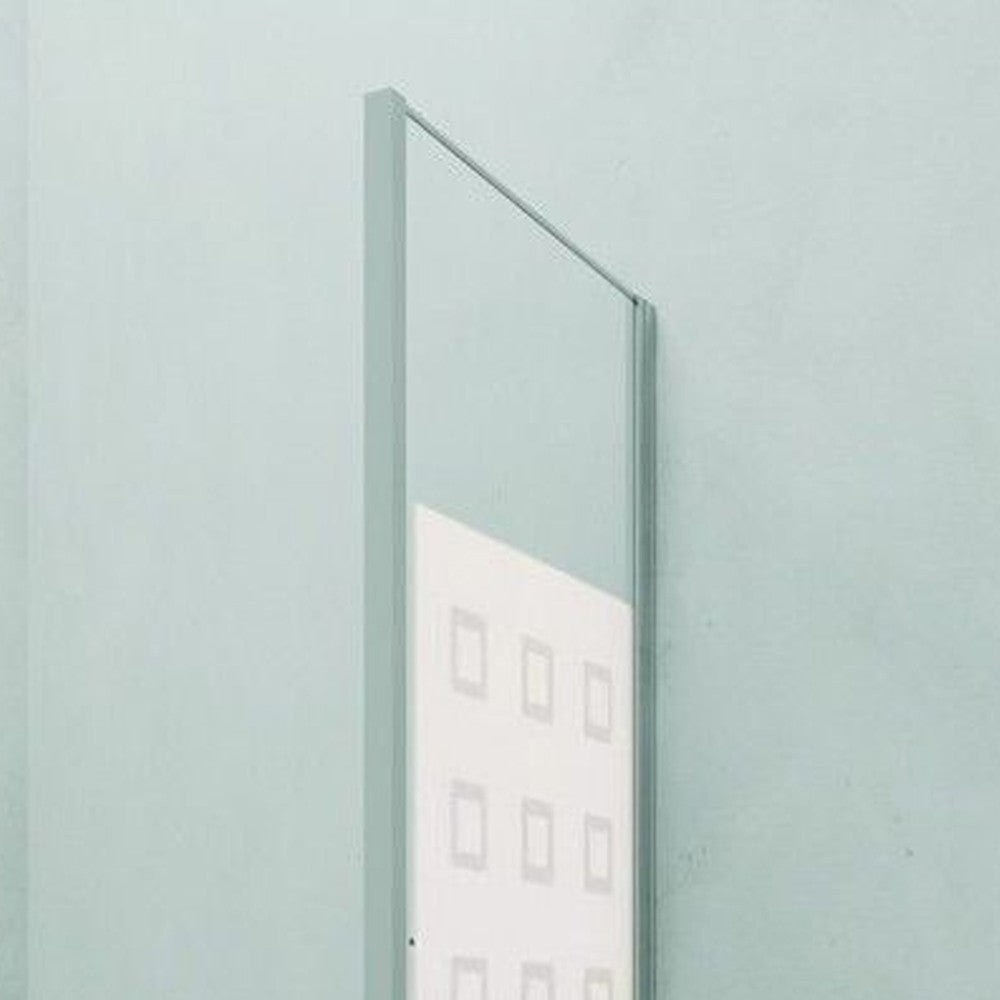 Parete fissa 87-89 cm vetro serigrafato 6 mm, h. 1,95 da abbinare ad una porta - new plus