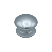 Pomolo fisso per porta SAGUATTI 173/80AB in alluminio argento lucido