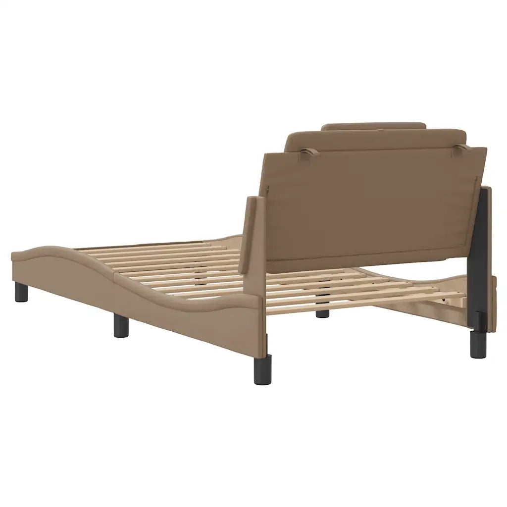 Giroletto Viana senza Materasso Cappuccino 100x200 cm in Similpelle 3208079
