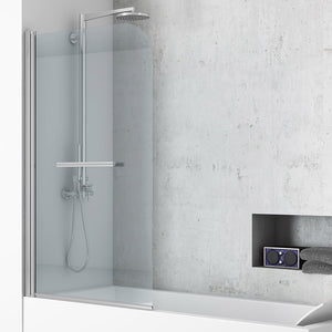 Parete vasca 90-92 cm vetro trasparente 6 mm- new plus