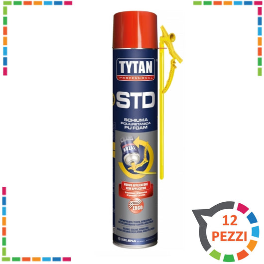 Schiuma poliuretanica espansa poliuretano autoespandente Tytan 12pz muro porte