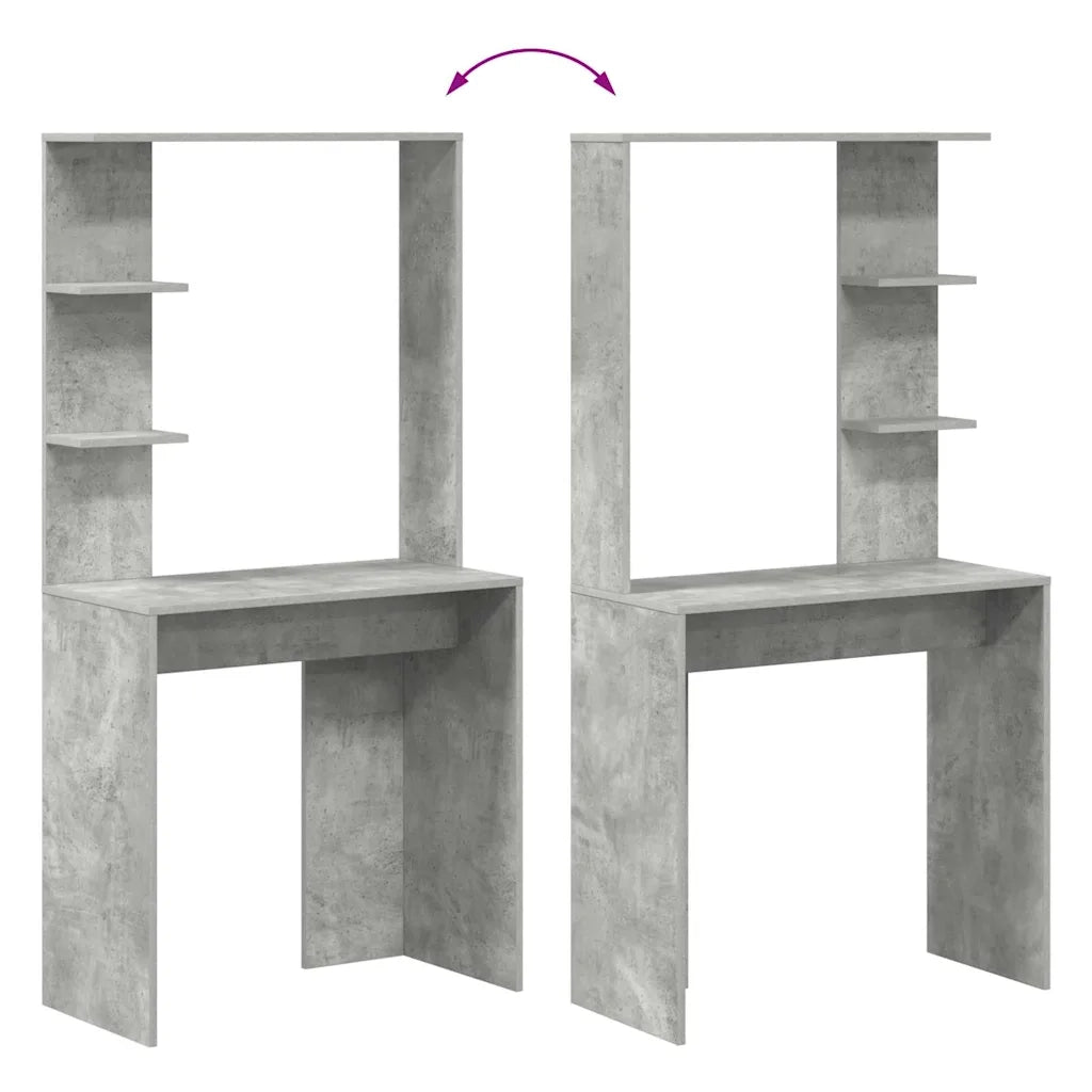 Scrivania Grigio cemento 78,5 x 37 x 154,5 cm Legno multistrato 869341