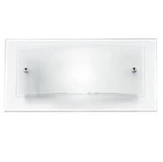 Applique dritta-curva sabbiata 1xE27 60W