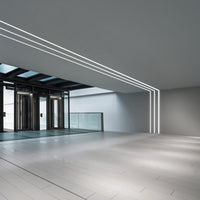 Profilo Slot Metallo Bianco Trimless D46X20 200Cm