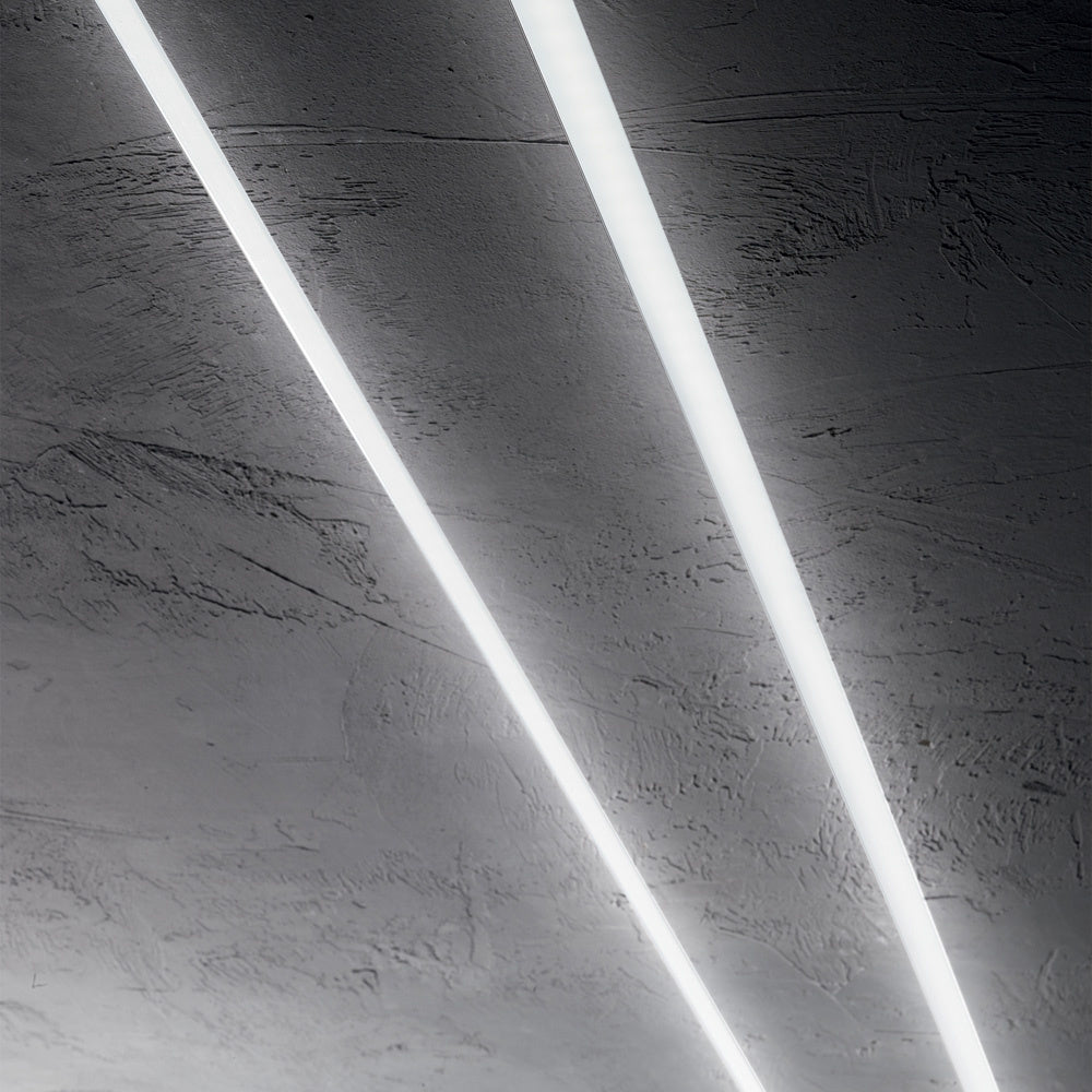 Profilo Slot Metallo Bianco Trimless D65X14 300Cm