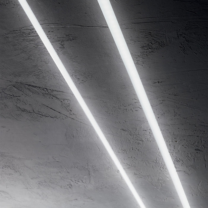 Profilo Slot Metallo Bianco Trimless D65X14 300Cm