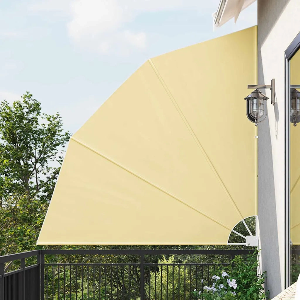 Schermo di Privacy per Balcone Sabbia 210 x 210 cm Poliestere 42000938