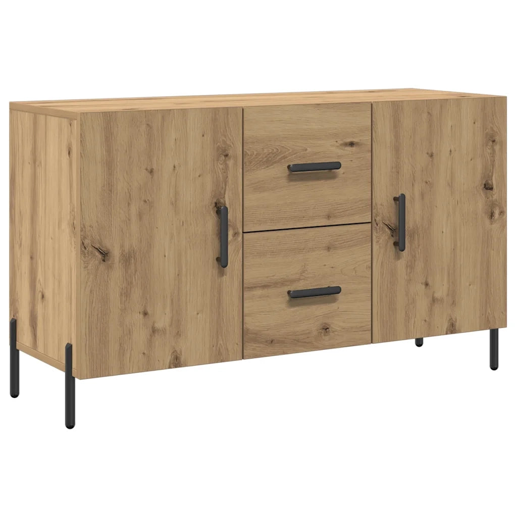 Credenza-Buffet-Armadio da cucina Rovere Artigianale 100x36x60 cm in Legno Multistrato 408074
