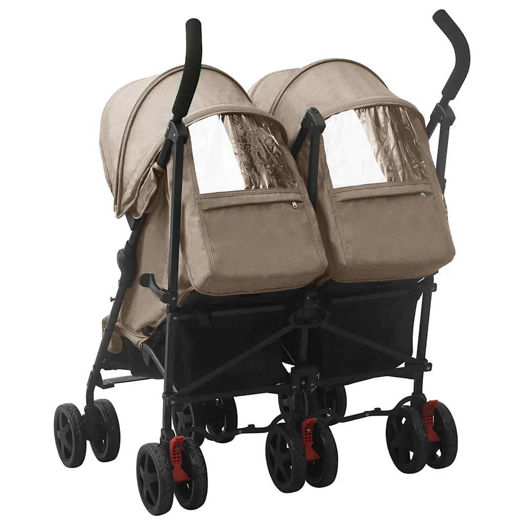 Passeggino Gemellare Grigio Talpa in Acciaio cod mxl 77559