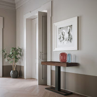 Consolle Allungabile 90-300x40x77 cm in Nobilitato Marrone