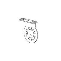 KIT STAFFA BIANCA LATO MOTORE PER RULLI ACMEDA S60|80 NICE 525.10097 AUTOMAZIONE