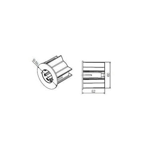 KIT CALOTTA PER RULLO TIPO ROLLEASE 2,5" PER MOTORI Ø 35/45 MM NICE 575.26300