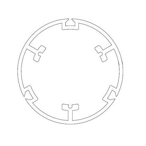 OGIVA 83X3 ROLLEASE RUOTA SOVRASTAMPATA + CORONA SERIE M Ø 45 MM NICE 515.18301
