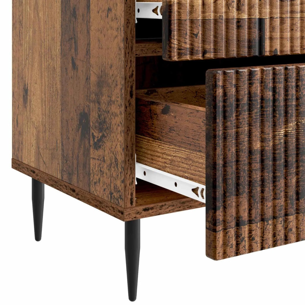 Armadio da Notte con cassetto Legno antico 43 x 34,5 x 47,5 cm 894771