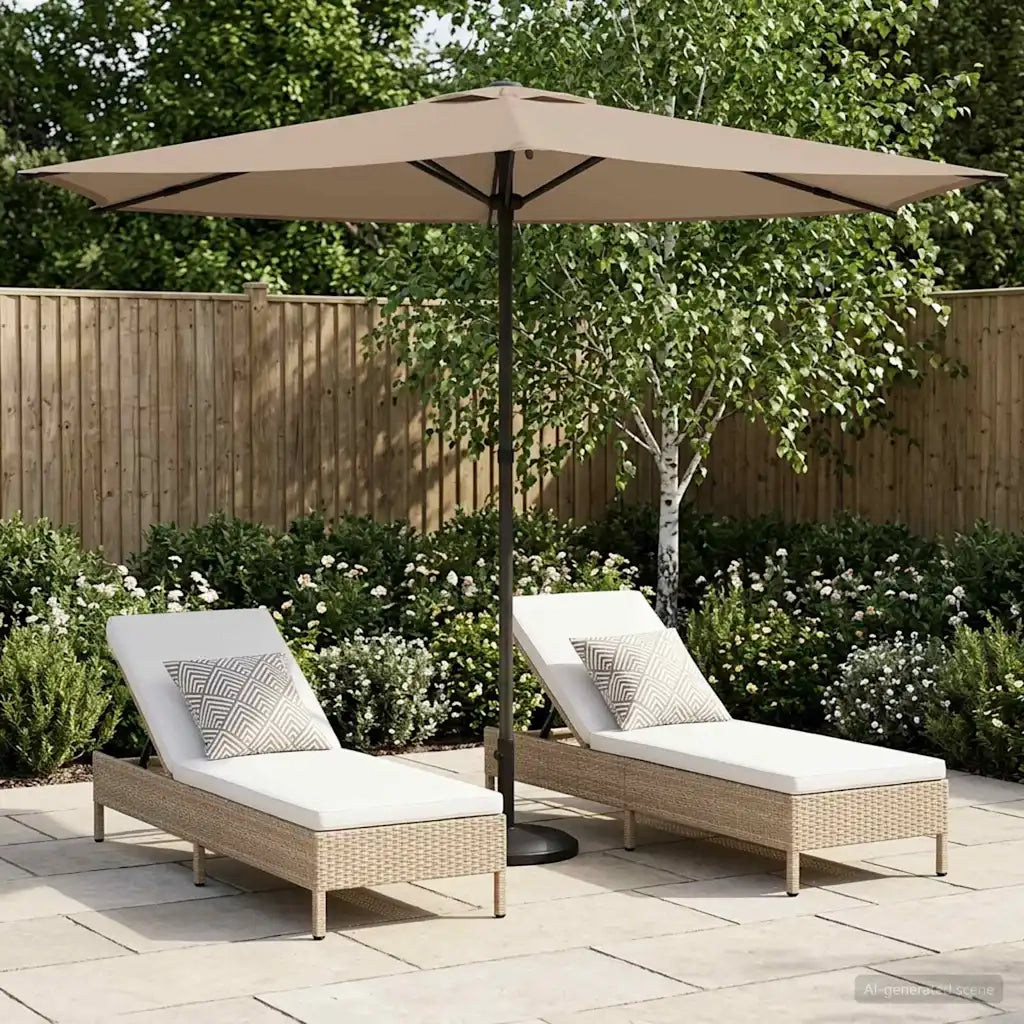 Ombrellone da giardino-Parasole da Giardino con Base 270 x 270 cm Poliestere 713713