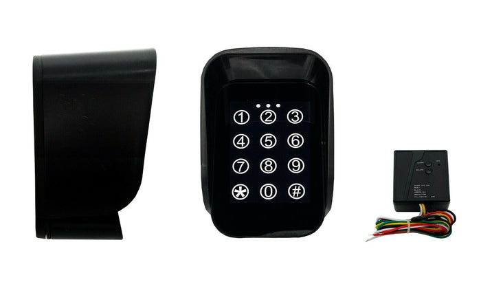 TASTIERA TASTIERINO NUMERICA VIA RADIO SENZA FILI PULSANTIERA WIRELESS NERO + RX