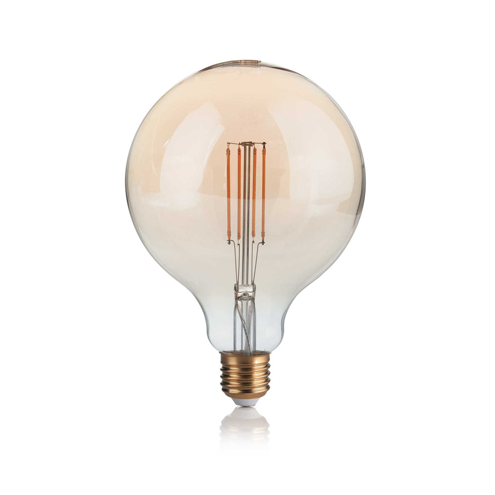 10 Lampadine Led Globo Grande D125 E27 4 Watt 2200 K Dimm 300 Lm Vintage Ambra