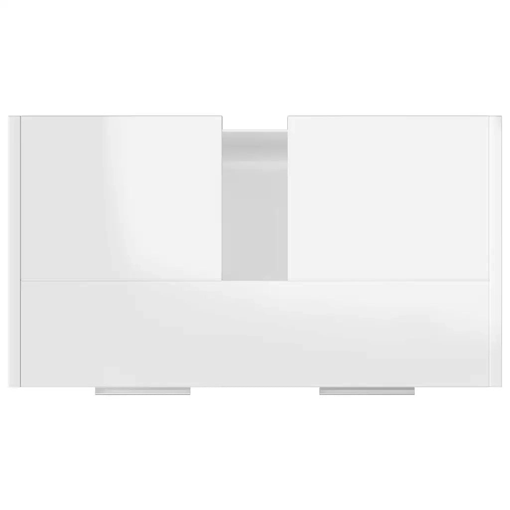 Armadio da Bagno Bianco Lucido 60x33x61 cm in Truciolato cod mxl 63907