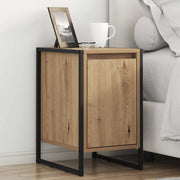 Comodino 2 pz-Set di 2 Tavolino da notte Rovere Artigianale 39,5 x 30 x 50 cm 569102
