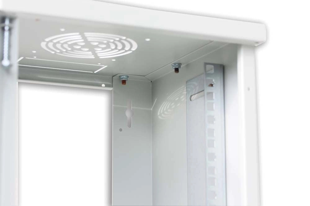 Armadio Rack 10'' a muro 6 unità Grigio
