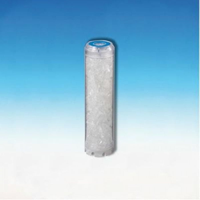 Cartuccia anticalcare 10  con po lifosfati a cristalli bianchi b