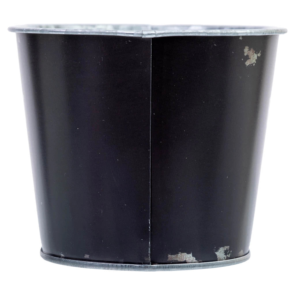 Cestino in metallo nero 19,5x11,5x9 B16,5x8,5