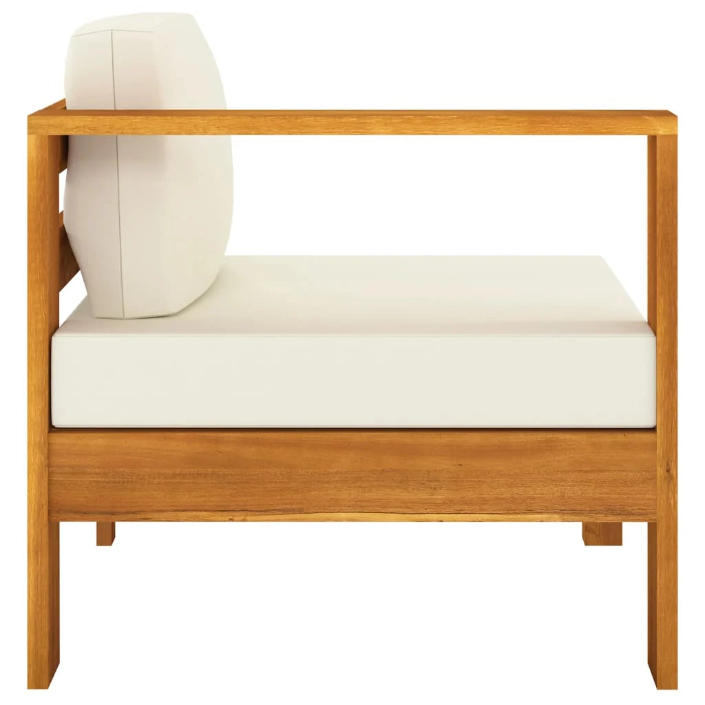 Set di mobili da giardino mobili da esterno 6 pezzi con cuscini bianco crema legno di acacia 02_0016638