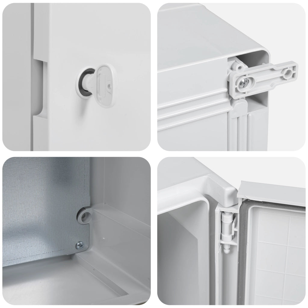 Armadio di Controllo IP65 Impermeabile Grigio 21x13x28 cm in Plastica ABS
