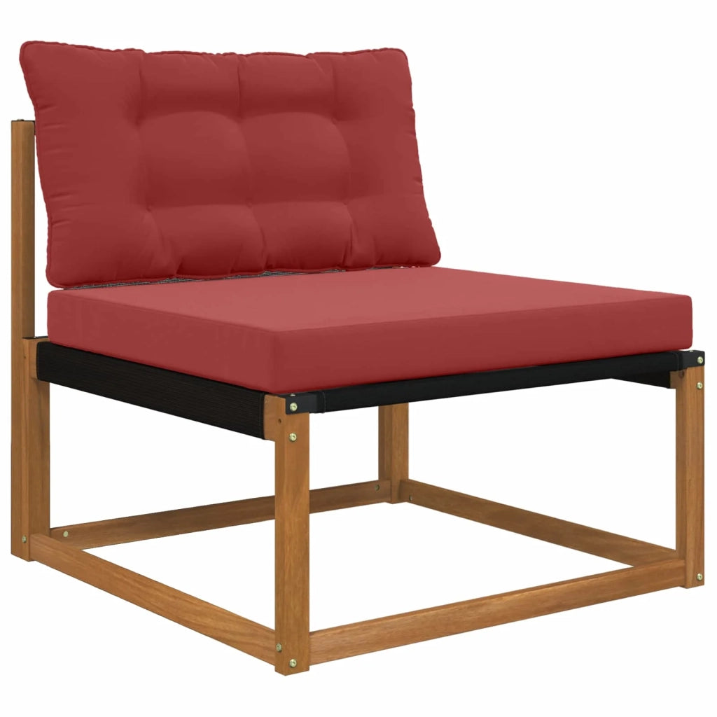 Cuscino per divano da esterno 2 pcs Rosso vino Poliestere