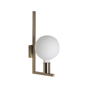 Applique Twin a Parete con Attacco E27 per Interni - Struttura in Metallo Ottone Satinato 75W IP20 - Design Decorativo - Rossini Group