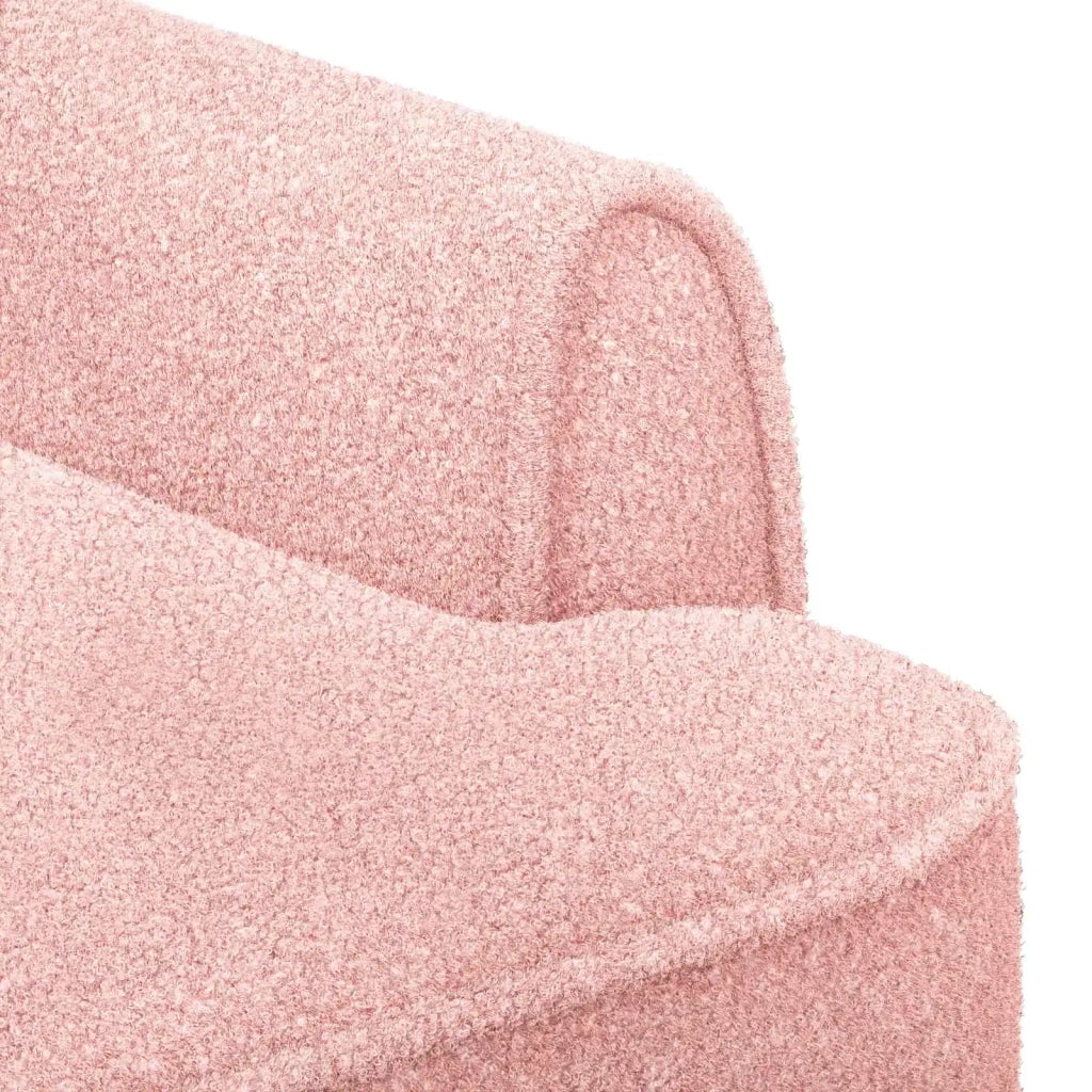 Loveseat con bottoni imbottiti Rosa 117 x 67 x 77 cm Bouclé 42041824