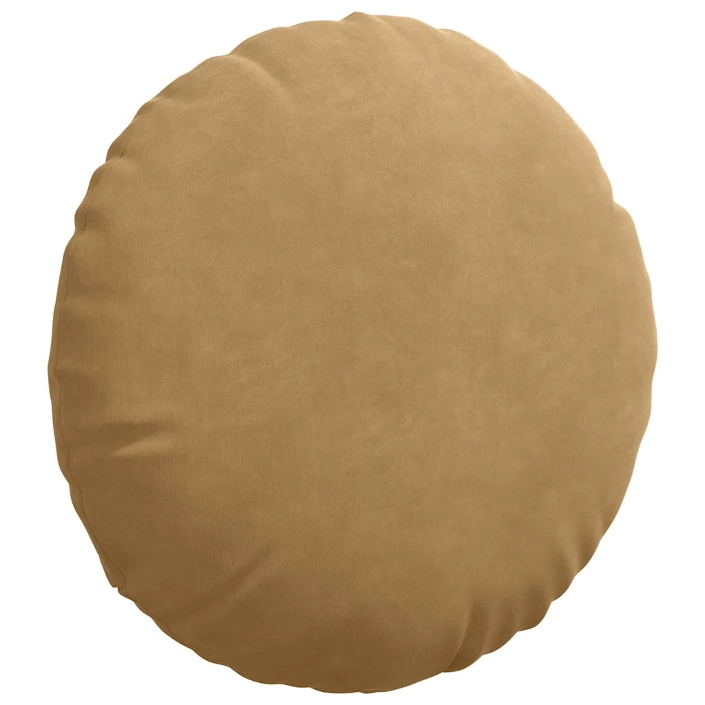 Cuscini per Seduta 2 pcs Marrone Ø 40 x 13 cm Velluto