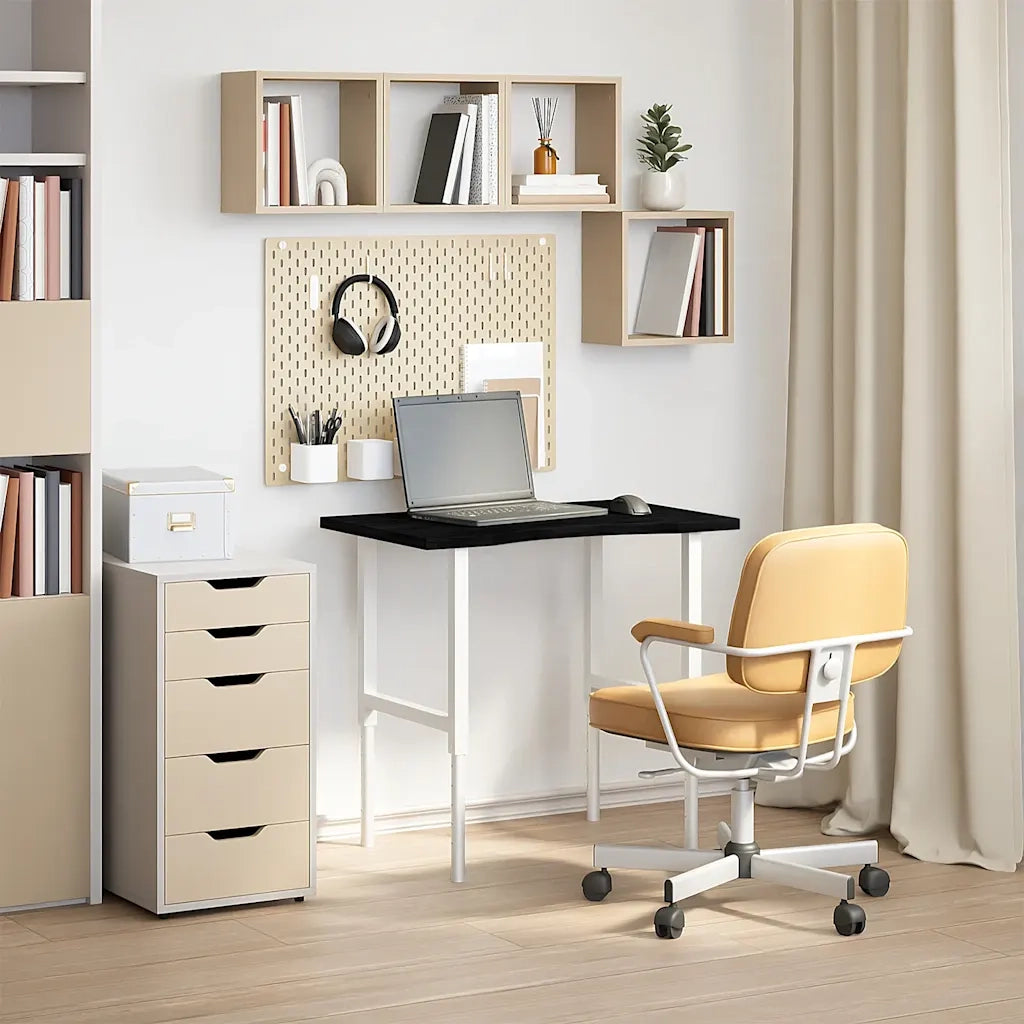 Piano Tavolo | Superficie Tavolo | Piano Scrivania Marrone Scuro 80x60x2,5 cm in Rovere Massello