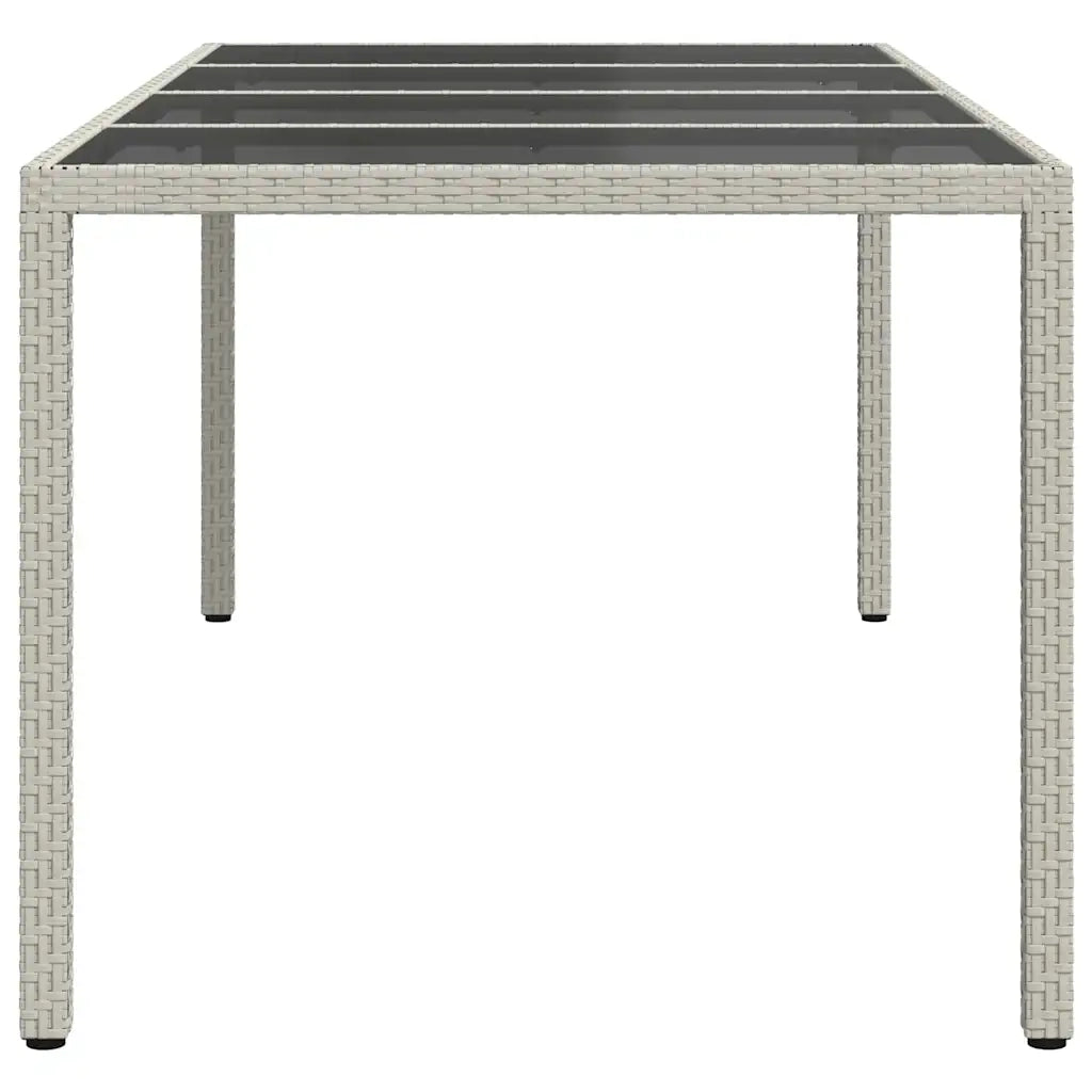 Tavolo da Giardino Bianco 190 x 90 x 75 cm polyrattan 362549
