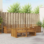 Set di divani da esterno 7 pcs Naturale