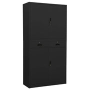Armadio per Ufficio Antracite 90x40x180 cm in Acciaio cod mxl 50953