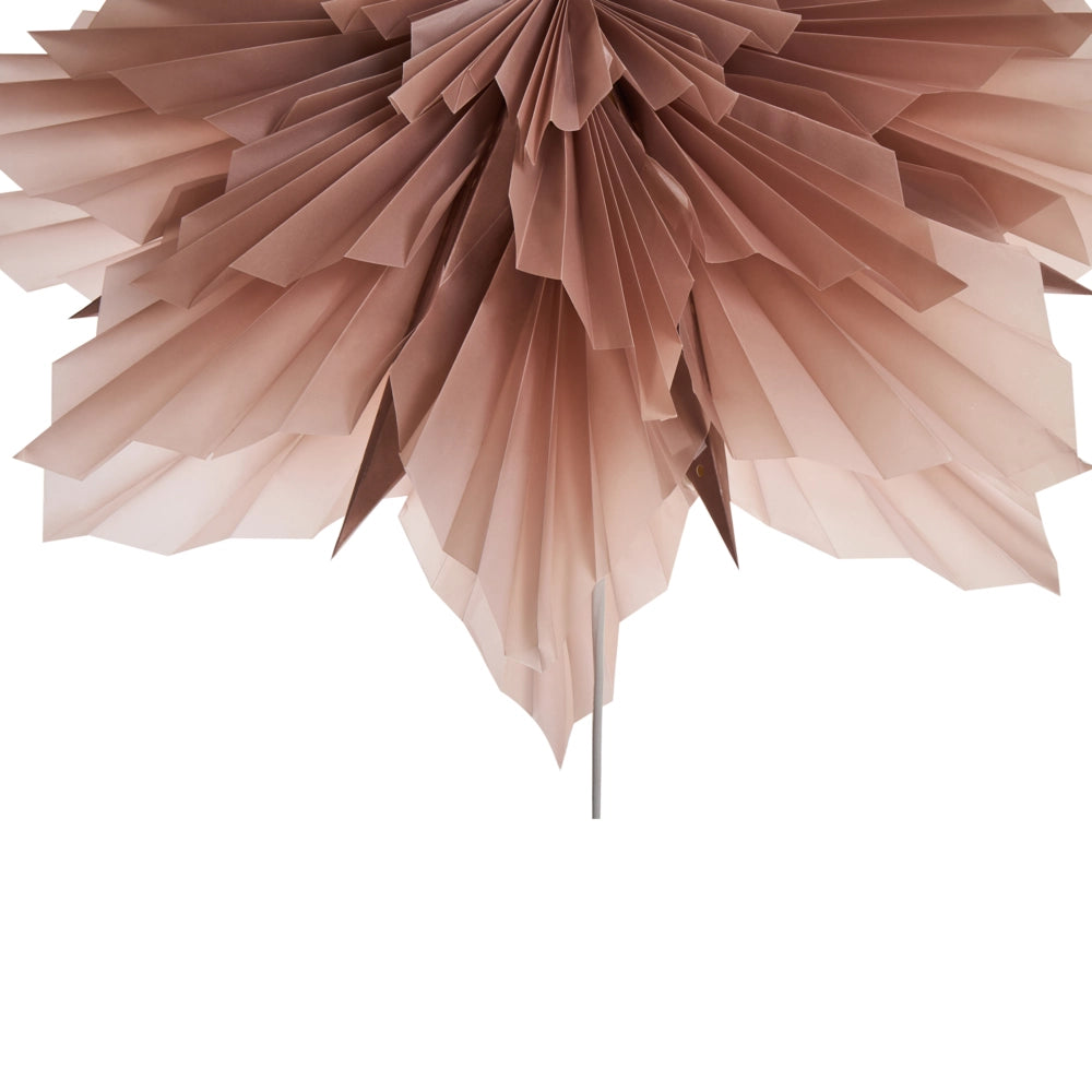 Decorazione da appendere Stella Rosa Paralume di carta Decorazione natalizia a forma di stella