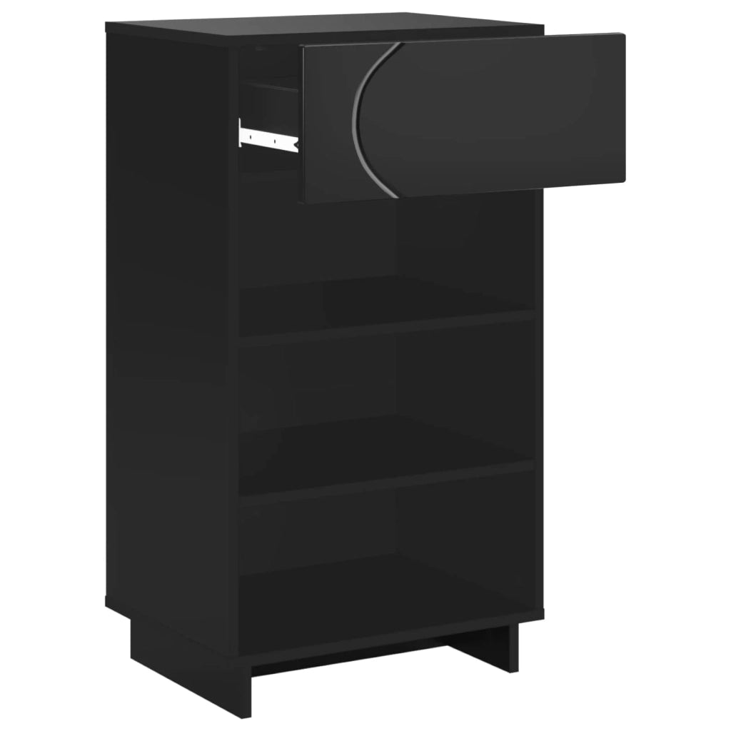 Mobile per scarpe 48 x 38 x 87,5 cm Legno ingegnerizzato Nero 8011676