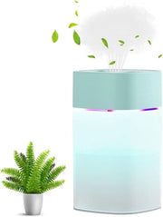 Mini Luchtbevochtiger Desktop 400ml con Auto Spegnimento - per Auto Soggiorno Ufficio - Estremamente Silenzioso e Facile da Pulire - Pulizia dell'Aria per Bambini