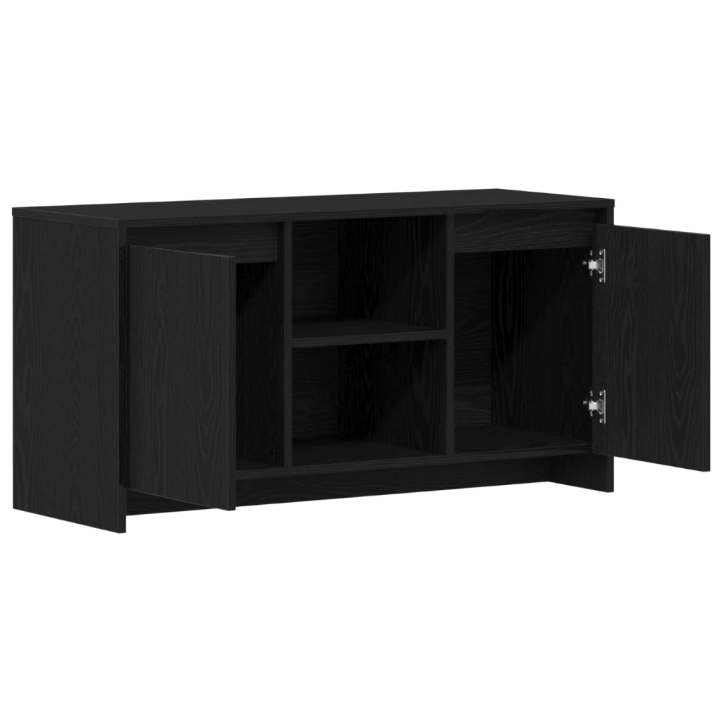 mobile TV  Nero Rovere 102x37,5x52,5 cm in legno ingegnerizzato