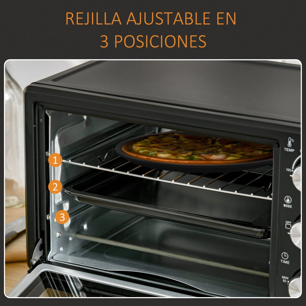 Forno Elettrico da Tavolo 21L 1400W ¨C Minimal ¨C Nero